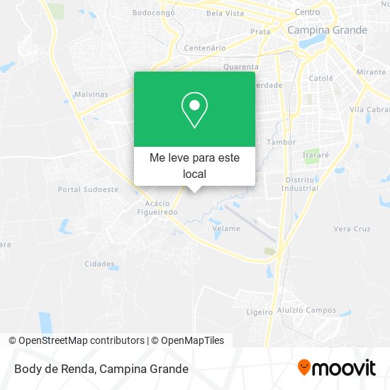 Body de Renda mapa