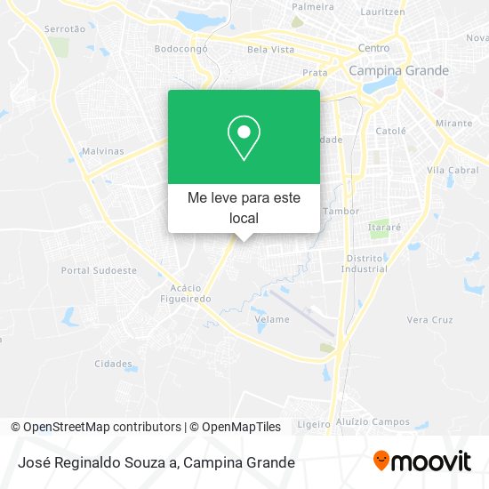 José Reginaldo Souza a mapa