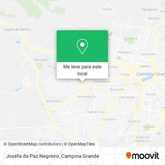 Joséfa da Paz Negreiro mapa