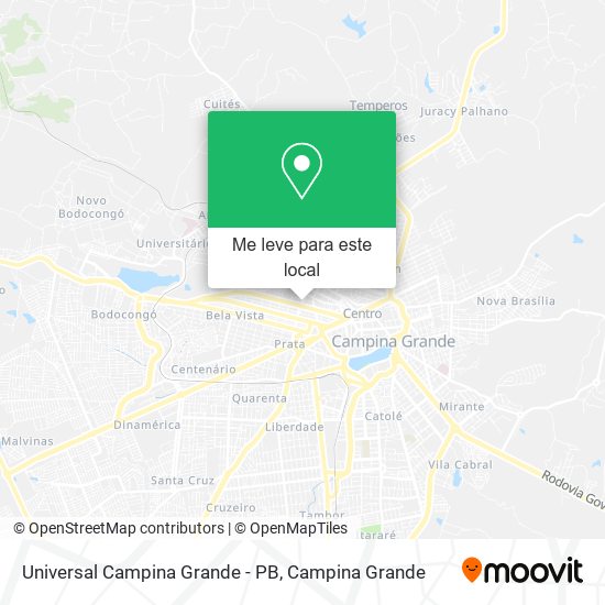 Universal Campina Grande - PB mapa