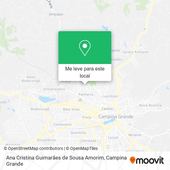 Ana Cristina Guimarães de Sousa Amorim mapa