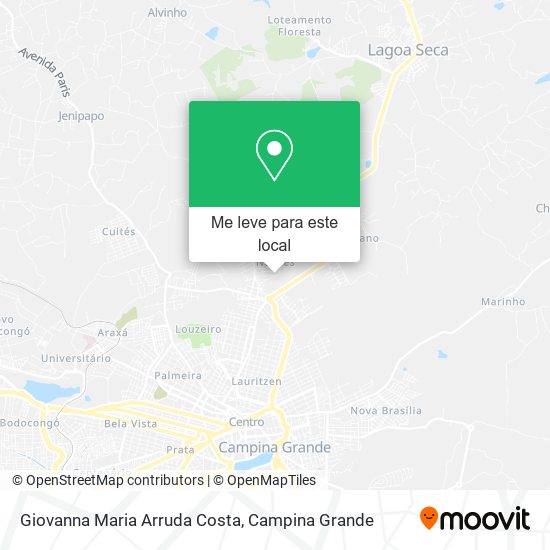 Giovanna Maria Arruda Costa mapa