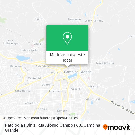 Patologia F.Diniz.
Rua Afonso Campos,68. mapa