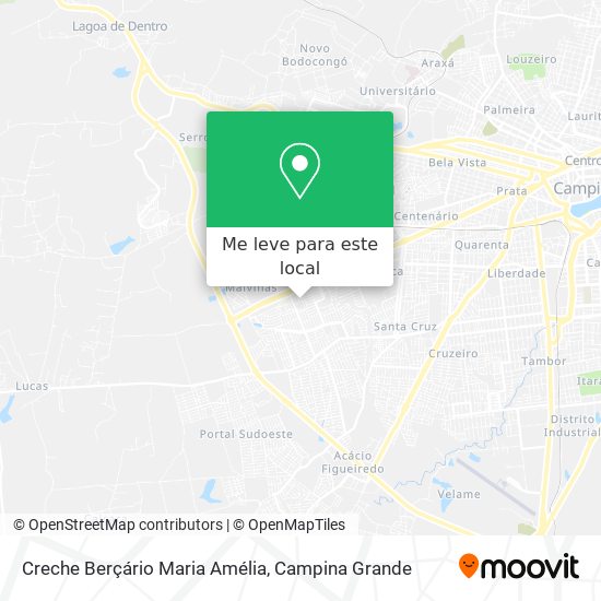Creche Berçário Maria Amélia mapa