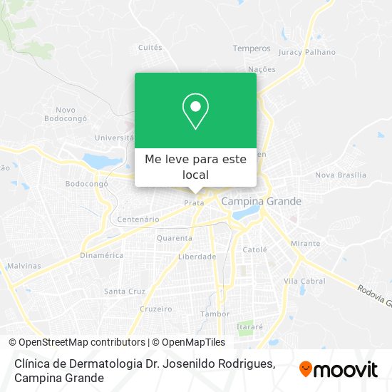 Clínica de Dermatologia Dr. Josenildo Rodrigues mapa