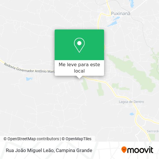 Rua João Miguel Leão mapa