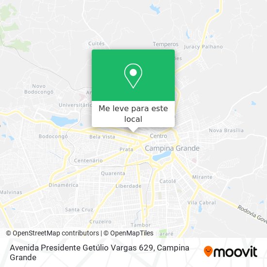 Avenida Presidente Getúlio Vargas 629 mapa
