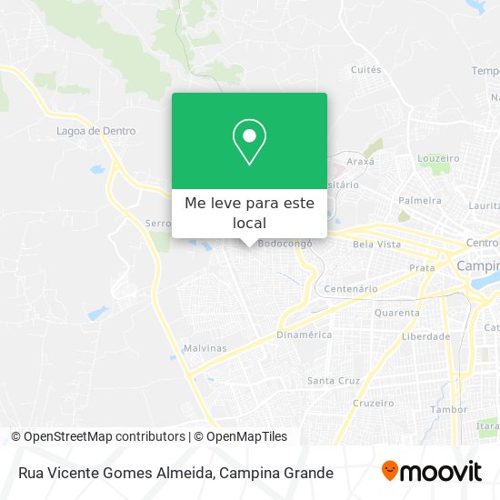 Rua Vicente Gomes Almeida mapa