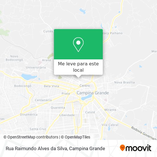 Rua Raimundo Alves da Silva mapa