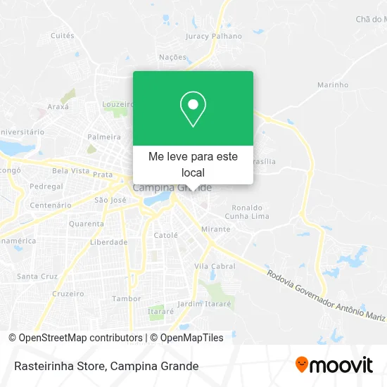 Rasteirinha Store mapa