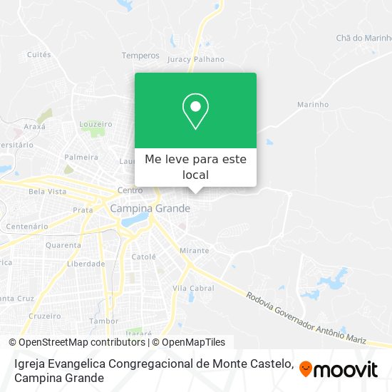 Igreja  Evangelica Congregacional de Monte Castelo mapa