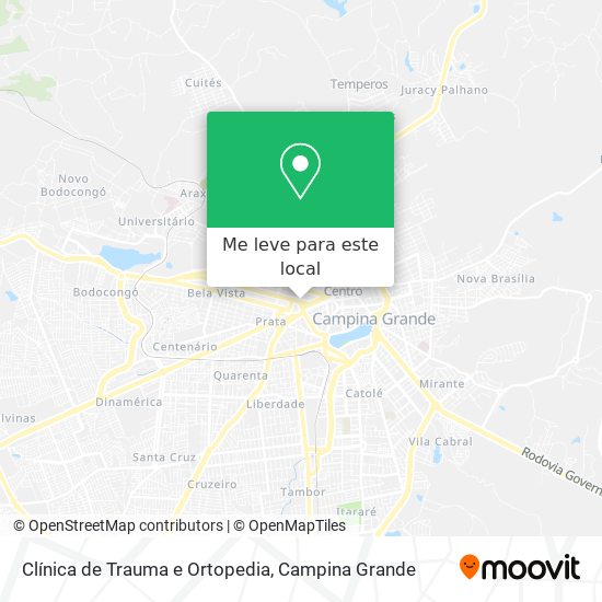 Clínica de Trauma e Ortopedia mapa