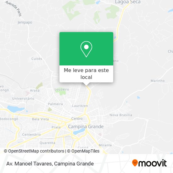 Av. Manoel Tavares mapa