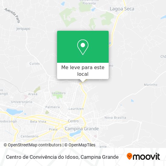 Centro de Convivência do Idoso mapa