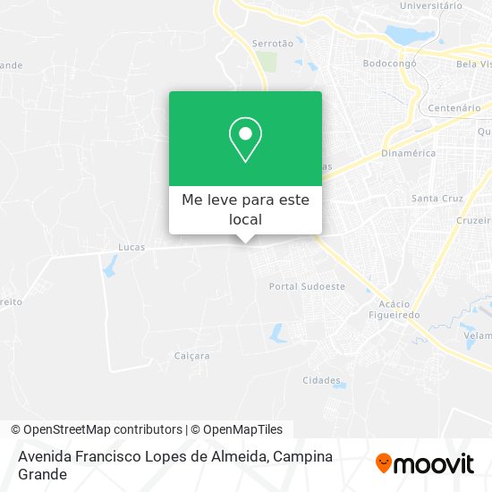 Avenida Francisco Lopes de Almeida mapa