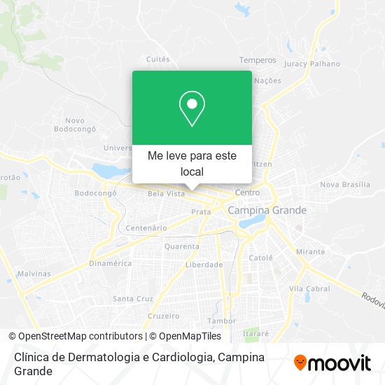 Clínica de Dermatologia e Cardiologia mapa