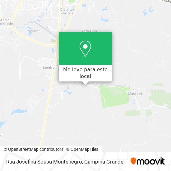 Rua Josefina Sousa Montenegro mapa