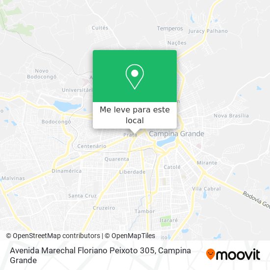 Avenida Marechal Floriano Peixoto 305 mapa