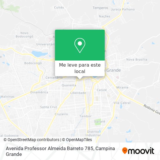Avenida Professor Almeida Barreto 785 mapa