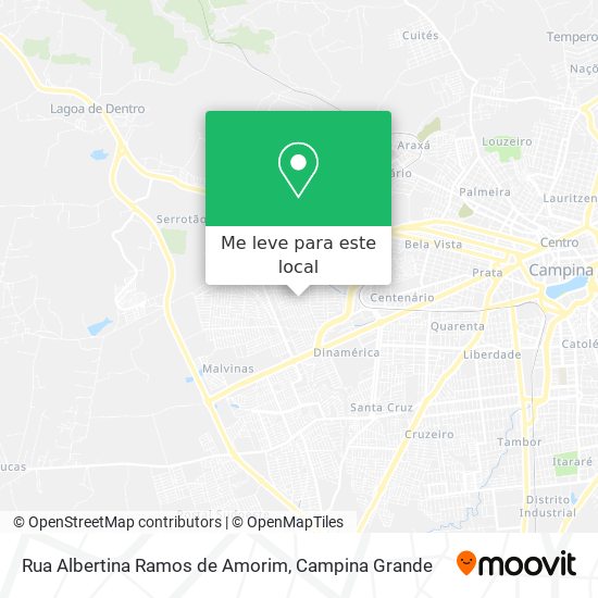 Rua Albertina Ramos de Amorim mapa