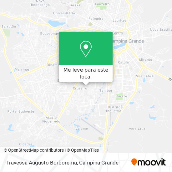 Travessa Augusto Borborema mapa