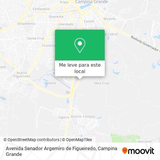 Avenida Senador Argemiro de Figueiredo mapa