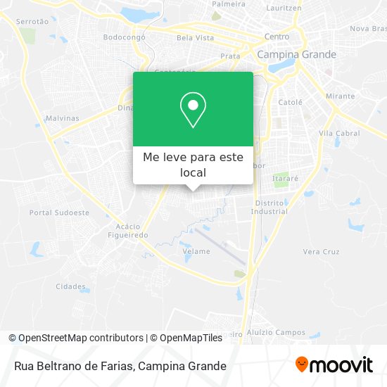 Rua Beltrano de Farias mapa