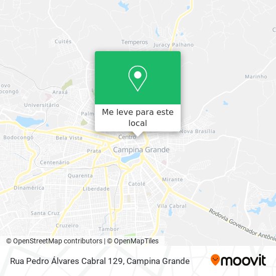 Rua Pedro Álvares Cabral 129 mapa