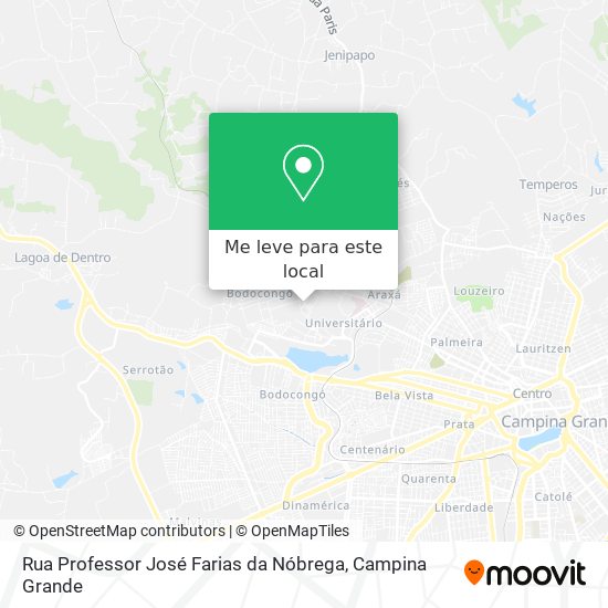 Rua Professor José Farias da Nóbrega mapa