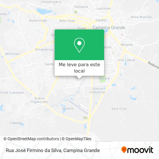 Rua José Firmino da Silva mapa