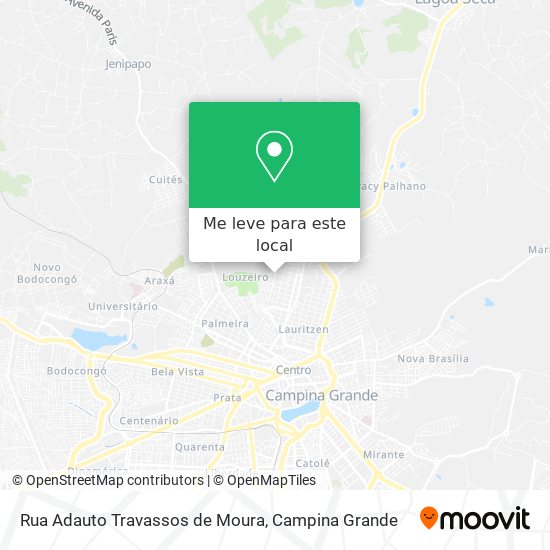 Rua Adauto Travassos de Moura mapa