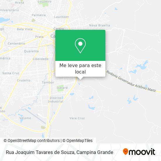 Rua Joaquim Tavares de Souza mapa