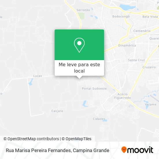 Rua Marisa Pereira Fernandes mapa