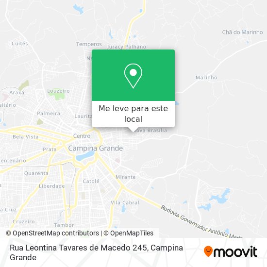 Rua Leontina Tavares de Macedo 245 mapa