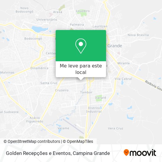 Golden Recepções e Eventos mapa