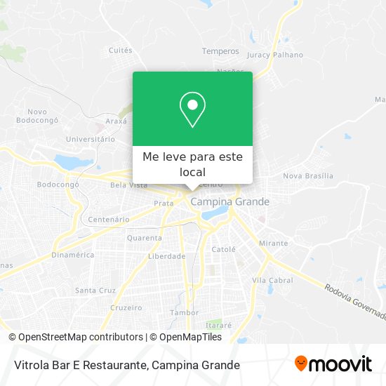 Vitrola Bar E Restaurante mapa