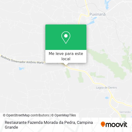Restaurante Fazenda Morada da Pedra mapa