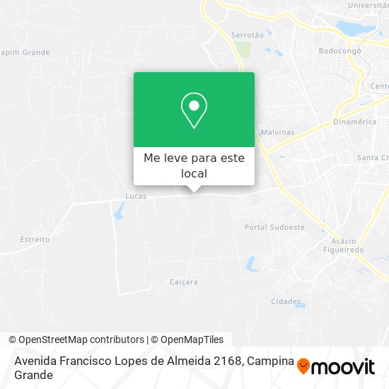 Avenida Francisco Lopes de Almeida 2168 mapa