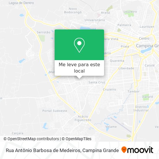 Rua Antônio Barbosa de Medeiros mapa