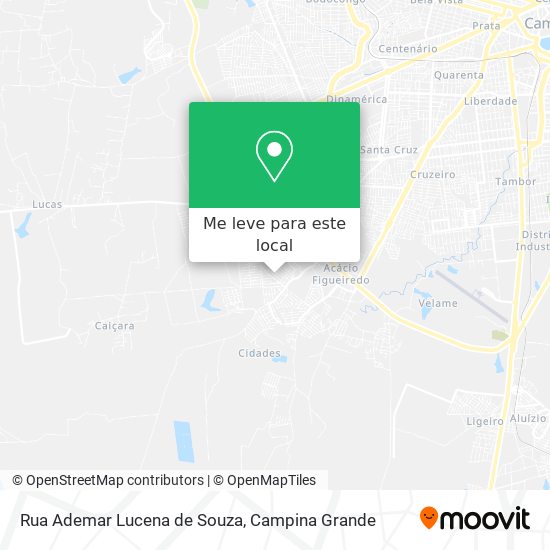 Rua Ademar Lucena de Souza mapa