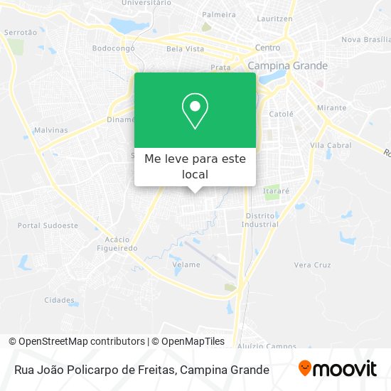 Rua João Policarpo de Freitas mapa