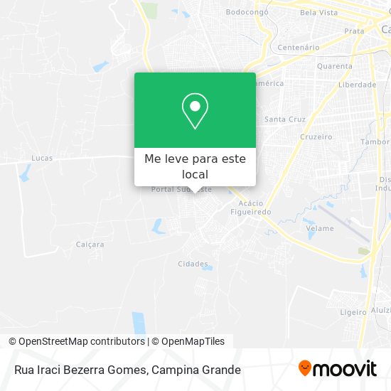 Rua Iraci Bezerra Gomes mapa