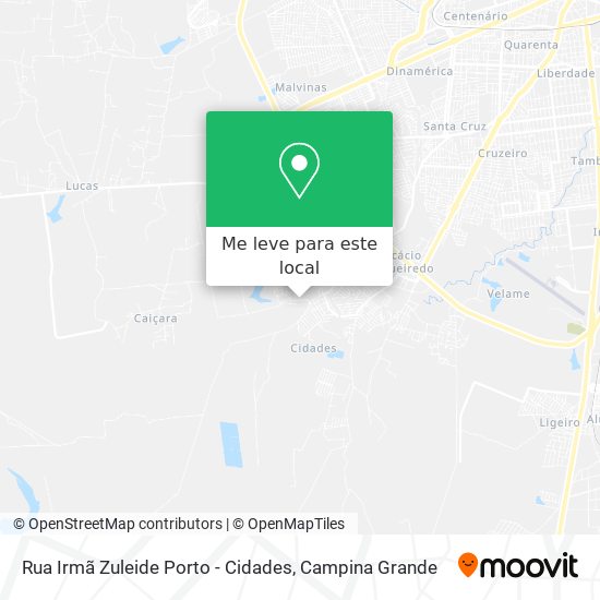 Rua Irmã Zuleide Porto - Cidades mapa