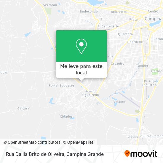 Rua Dalila Brito de Oliveira mapa