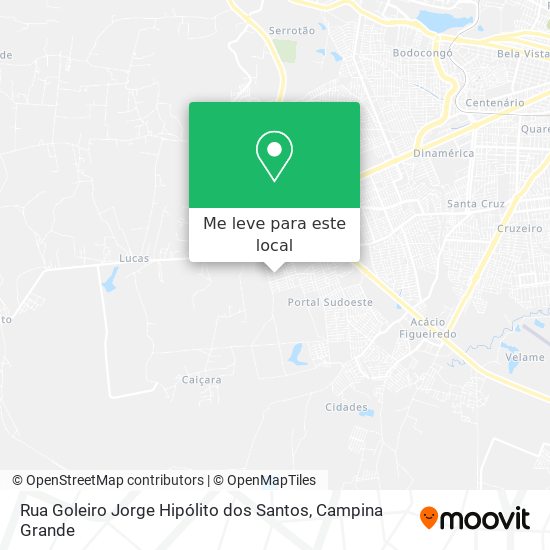 Rua Goleiro Jorge Hipólito dos Santos mapa