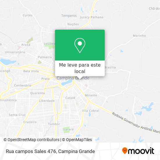 Rua campos Sales 476 mapa