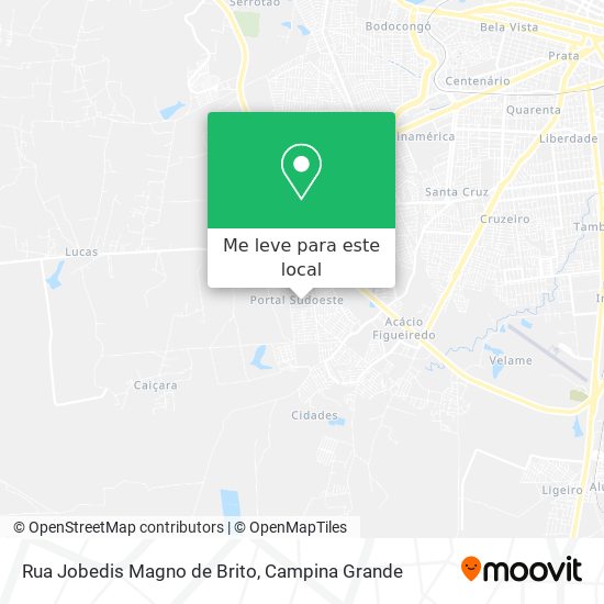 Rua Jobedis Magno de Brito mapa