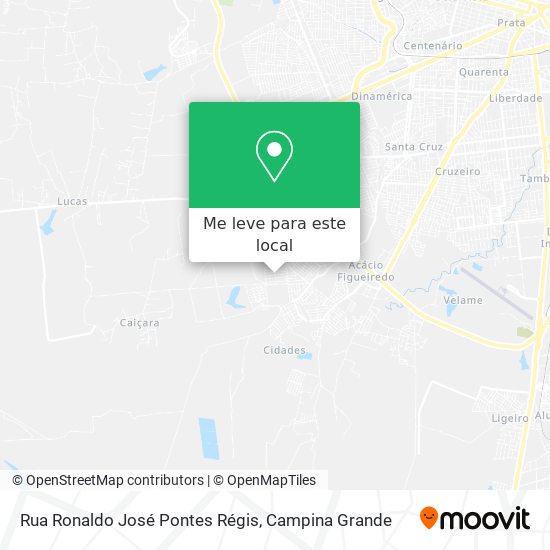 Rua Ronaldo José Pontes Régis mapa