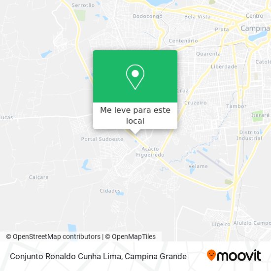 Conjunto Ronaldo Cunha Lima mapa