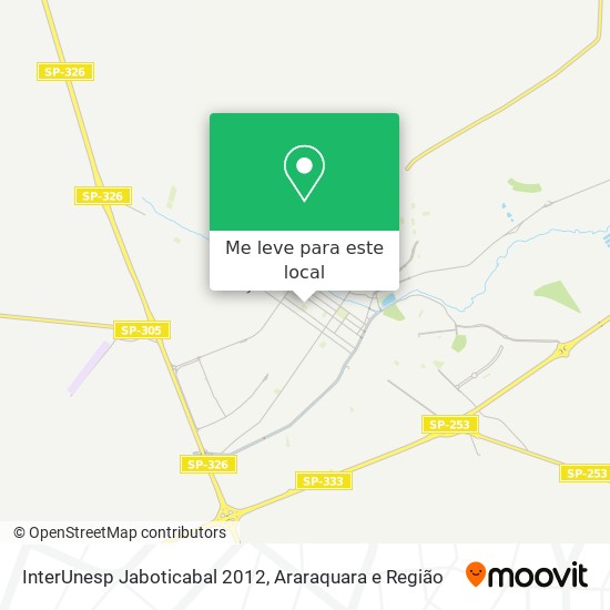 InterUnesp Jaboticabal 2012 mapa